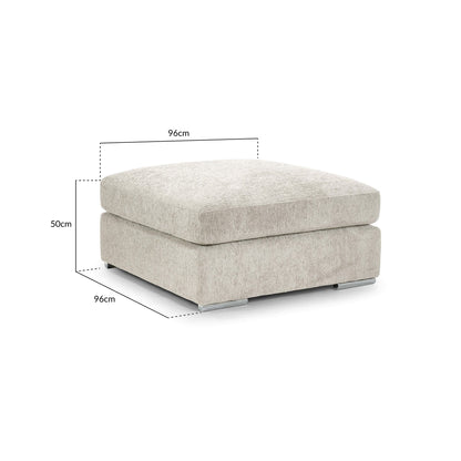 Turin Sofa Beige Footstool