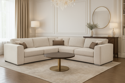 Turin Sofa Beige Large Corner
