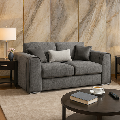 Turin Sofa Grey 2 Seater