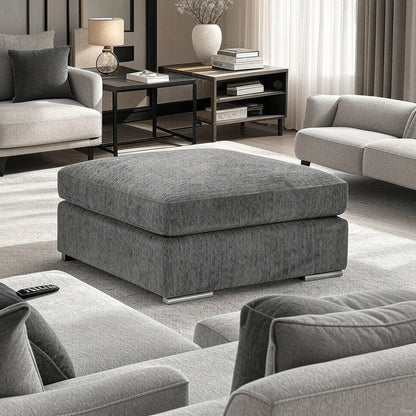 Turin Sofa Grey Footstool