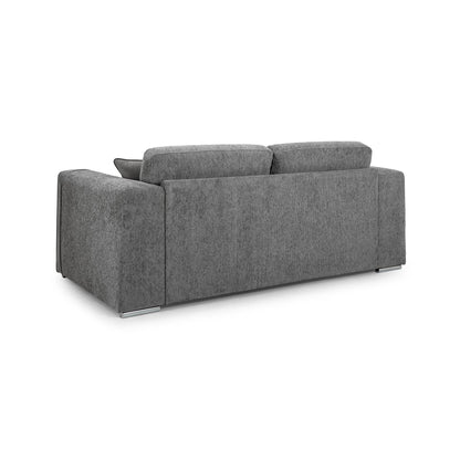 Turin Sofa Grey 3 Seater