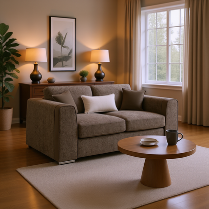 Turin Sofa Mocha 2 Seater