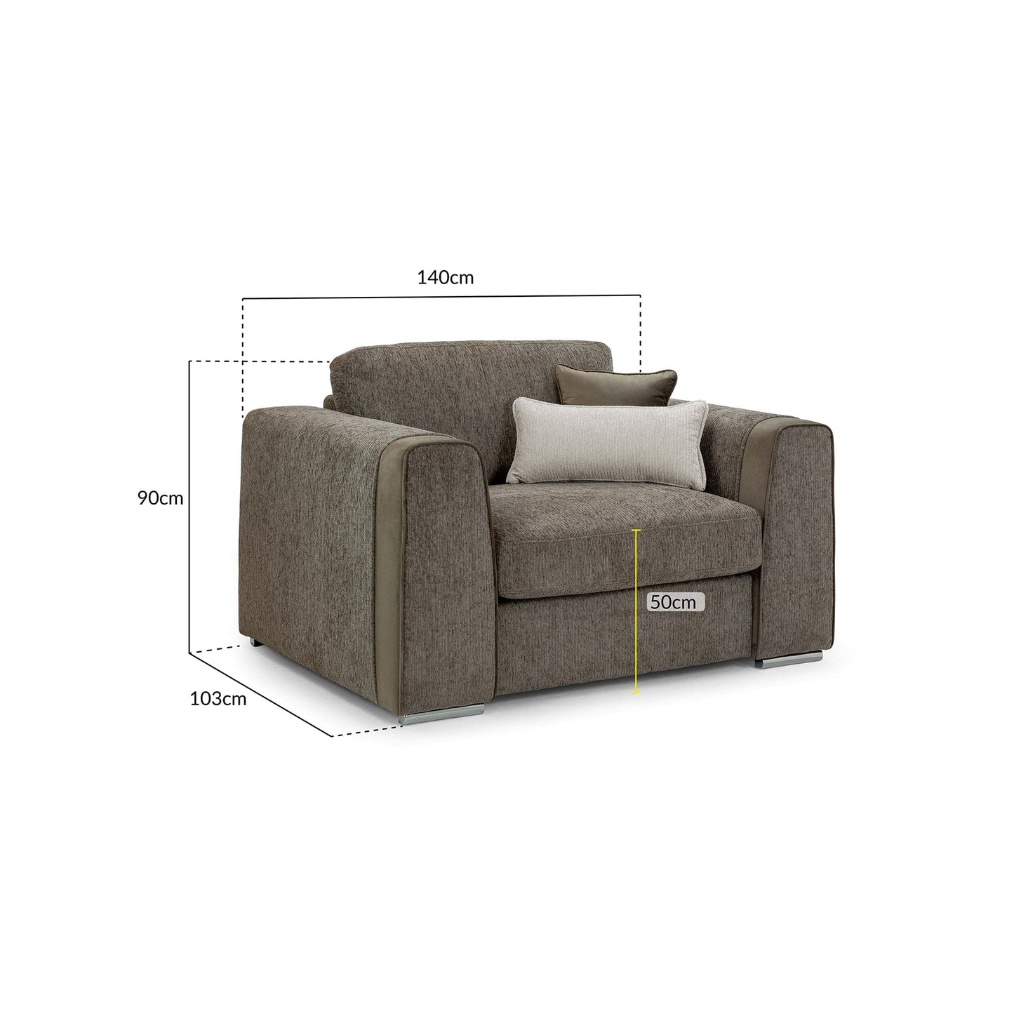 Turin Sofa Mocha Armchair