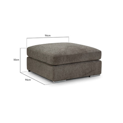 Turin Sofa Mocha Footstool