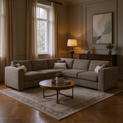 Turin Sofa Mocha Large Corner