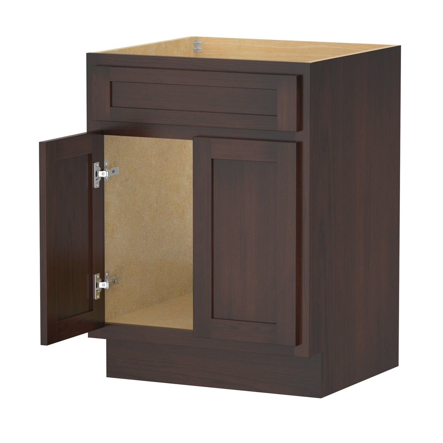 Vanity Art 24-inch Solid Wood Single Sink Bathroom Vanity Cabinet