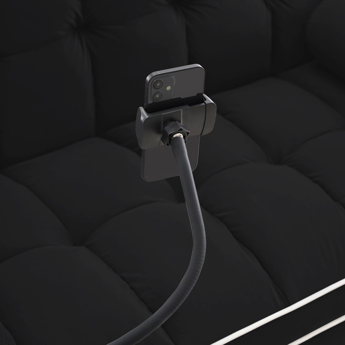 Velvet Convertible 55'' 2-Seater Sleeper Sofa with Pull-Out Bed, Adjustable Recline, Side Pockets, and Phone Holder