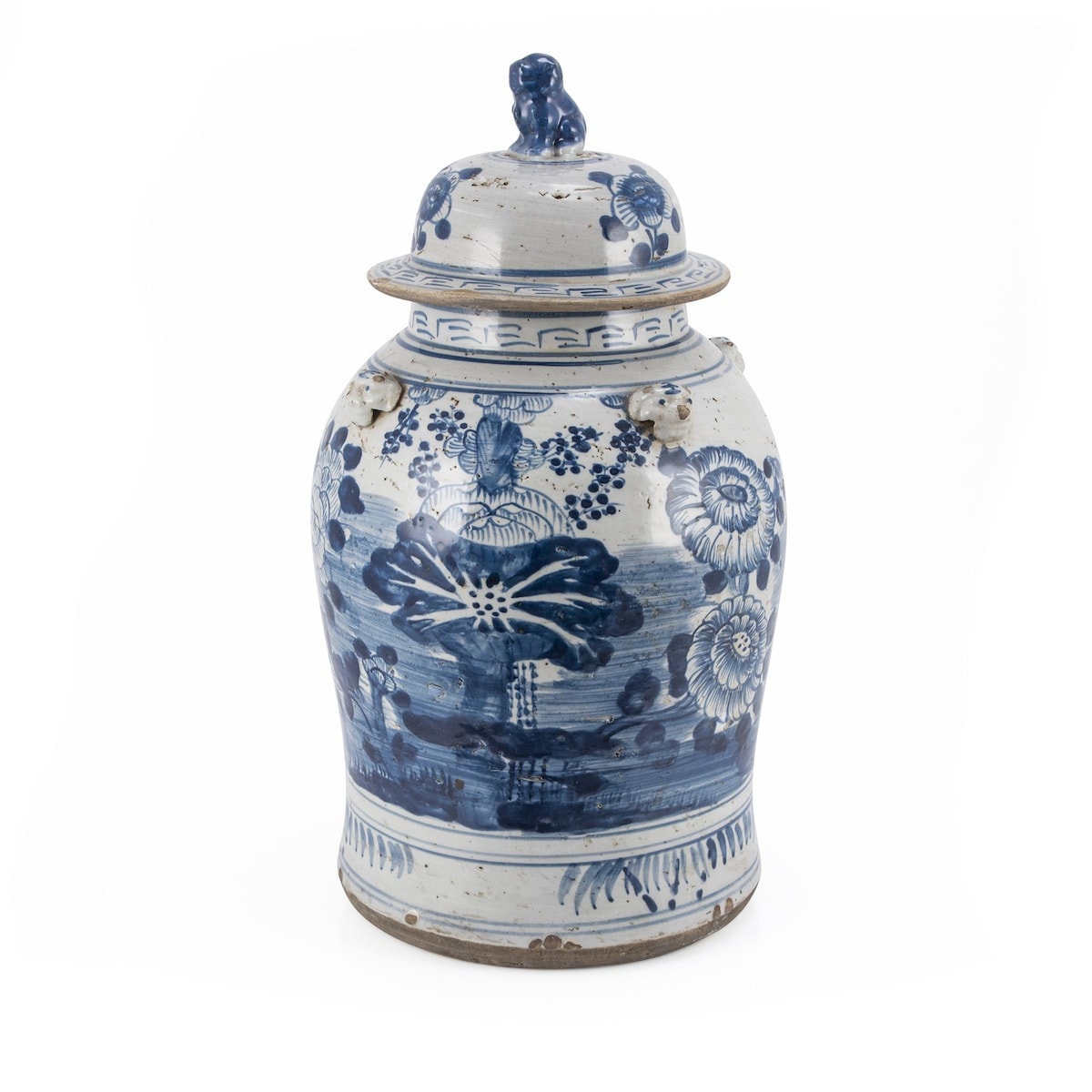 Vintage Temple Jar Four Season Plants - Small