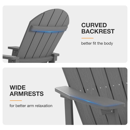 WINSOON All Weather Outdoor Rocking Chair, Set of 2