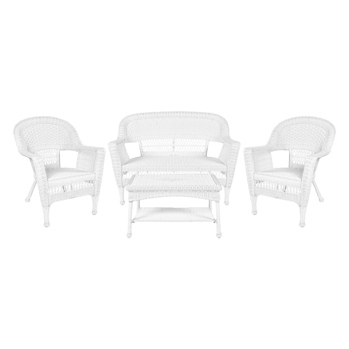 Wicker Patio 4-piece Conversation Set