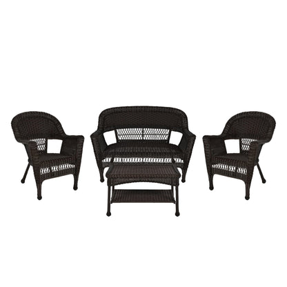 Wicker Patio 4-piece Conversation Set