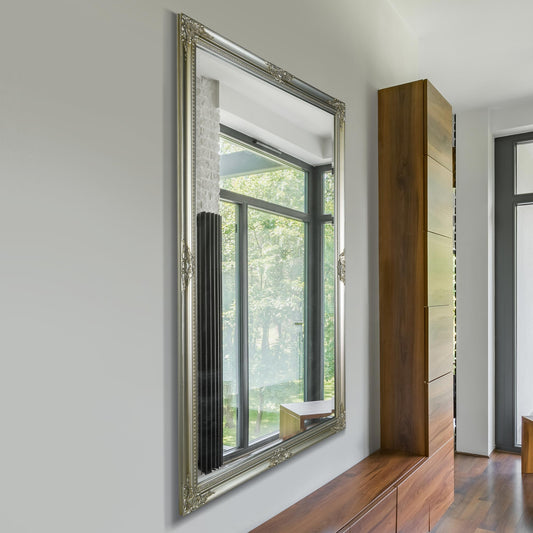 Ella Silver Classic Large Wall Mirror 168 x 107 CM