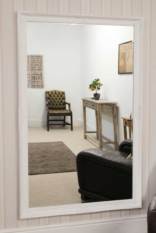 Ella White Classic Large Wall Mirror 168 x 107 CM