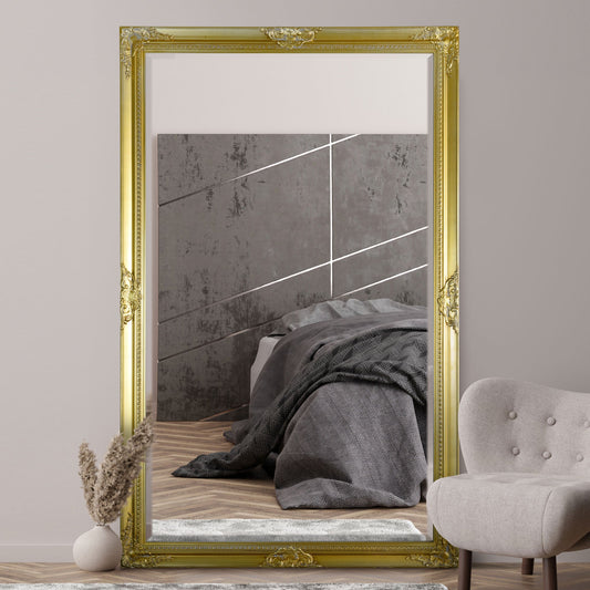 Ella Gold Classic Large Wall Mirror 168 x 107 CM