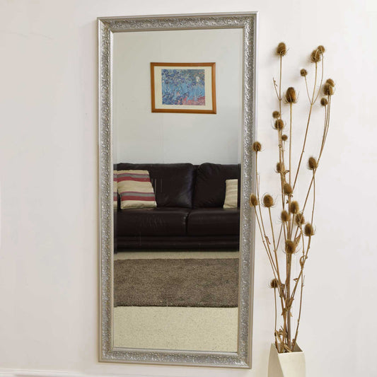 Alvo Silver Shabby Chic Dress Mirror 160 x 73 CM