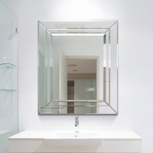 Reacher All Glass Mirror 68 x 58 CM