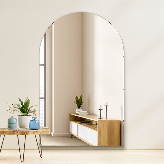 The Perry - Frameless Arched Leaner / Wall Mirror 74 X 47 (190CM X 120CM)