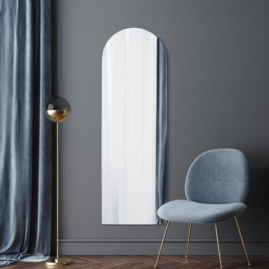 The Perry - Frameless Arched Leaner/Wall Mirror 70 X 24 (180CM X 60CM)