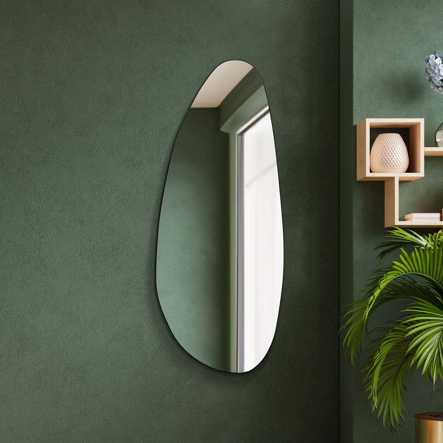 The Ruben - Frameless Pond Wall Mirror 55 X 23 (140x58CM)