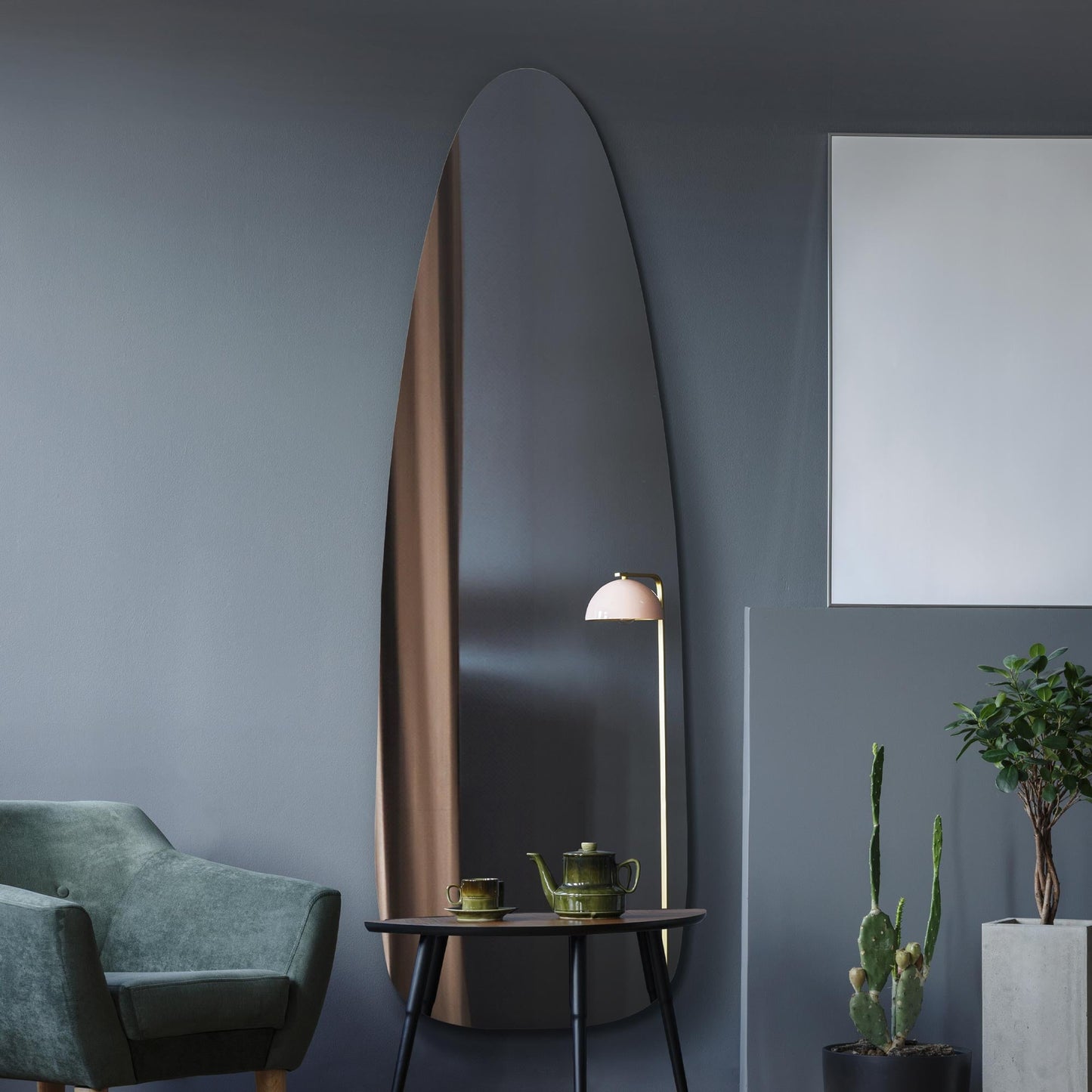 The Ruben - Frameless Pond Wall Mirror 71 X 24 (180x60CM)