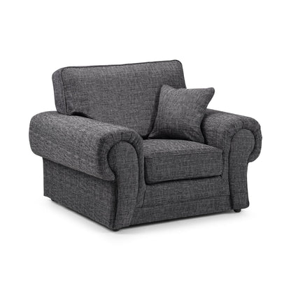 York Sofa Grey Armchair