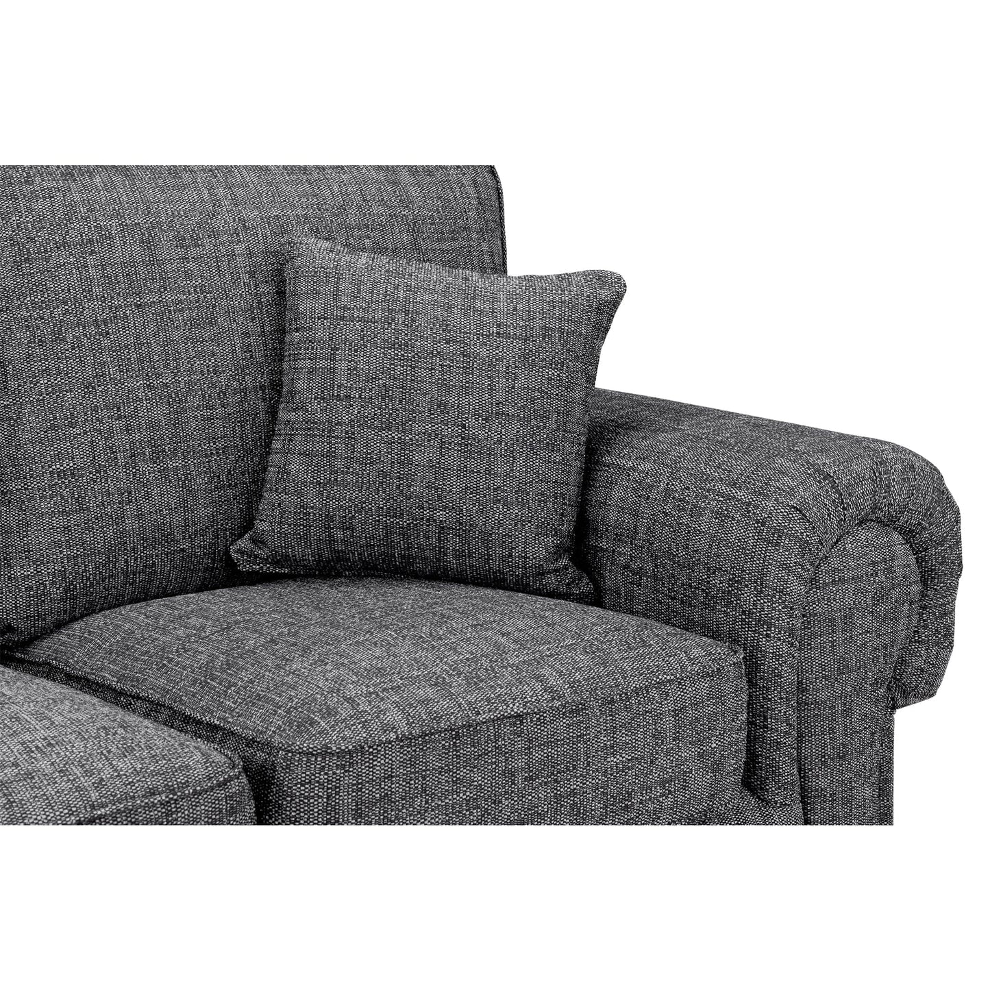 York Sofa Grey 3 Seater