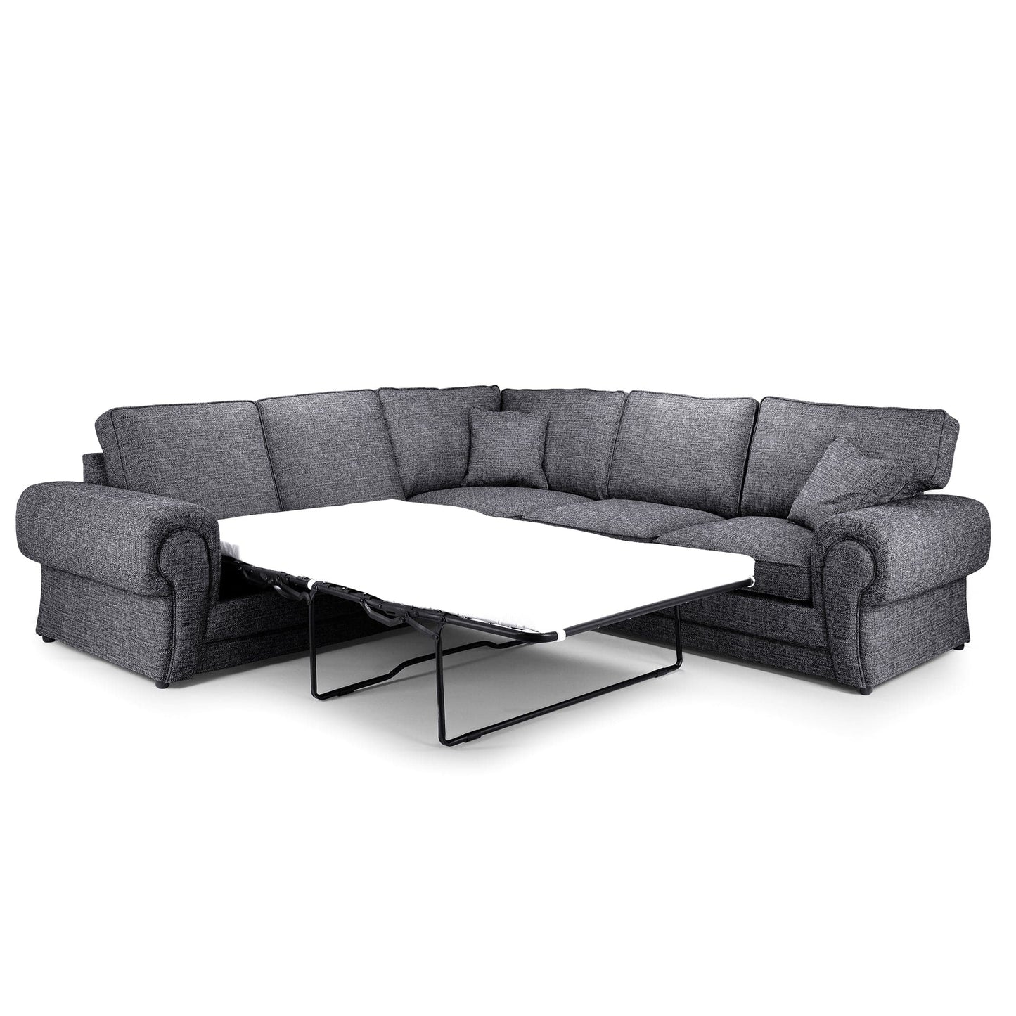 York Sofabed Grey Large Corner