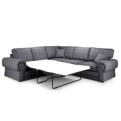 York Sofabed Grey Large Corner