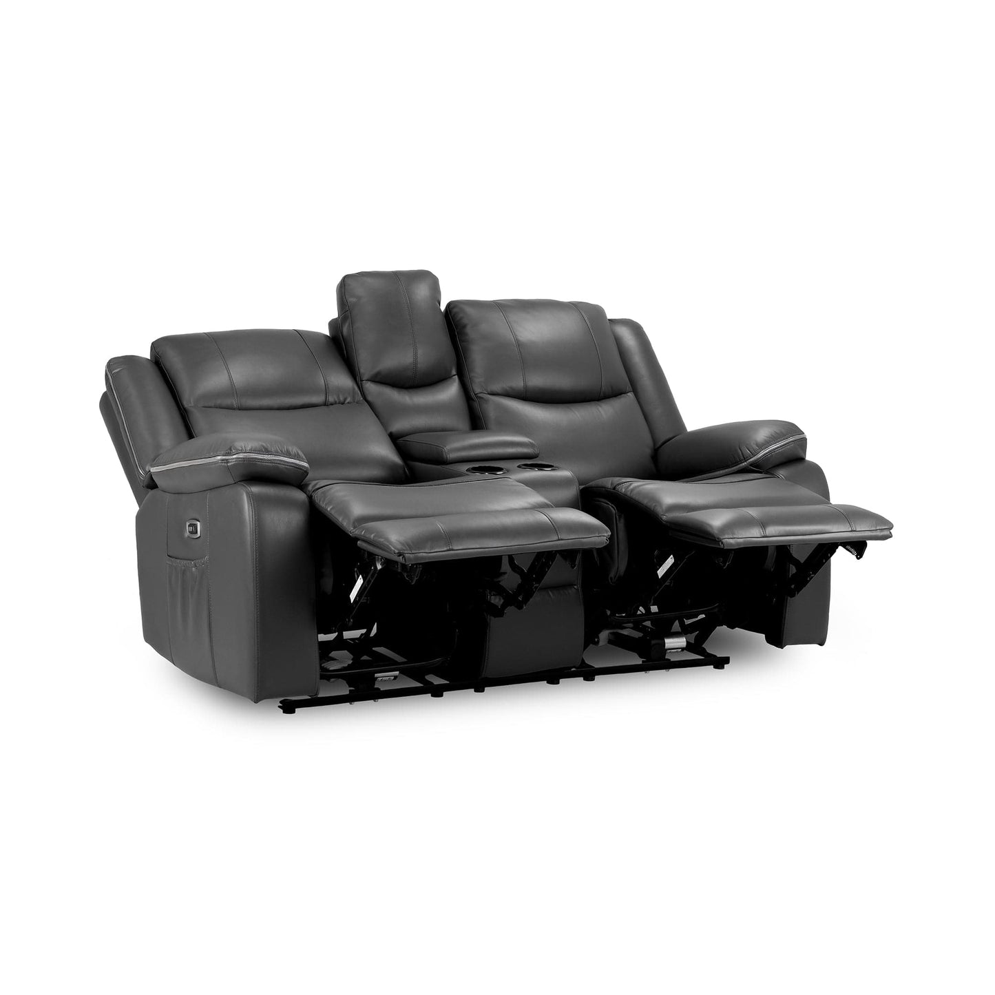 Dexter Electric Recliner Sofa Black 2 Seater