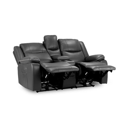 Dexter Electric Recliner Sofa Black 2 Seater