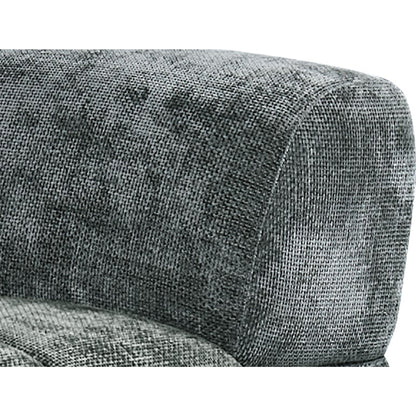 Chloe Corner Sofa with Moveable Footstool in Charcoal