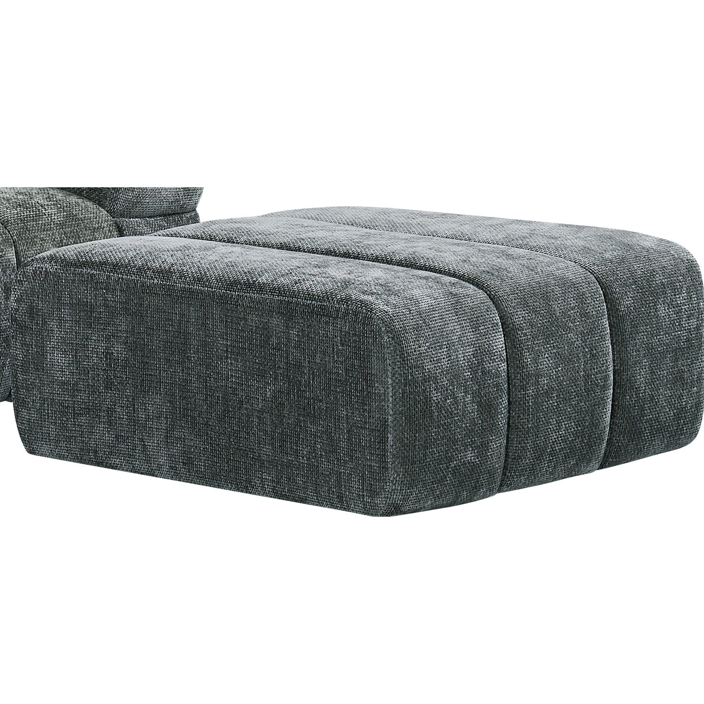 Chloe Corner Sofa with Moveable Footstool in Charcoal