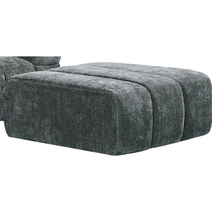 Chloe Corner Sofa with Moveable Footstool in Charcoal