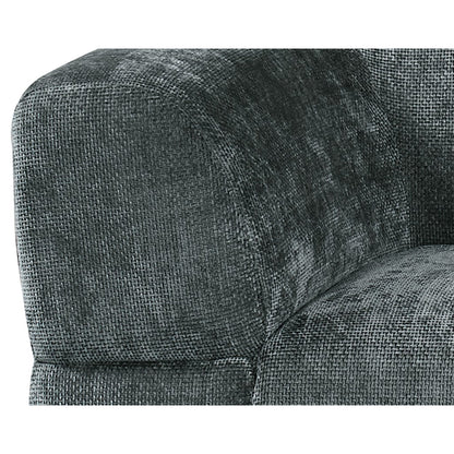 Chloe Corner Sofa with Moveable Footstool in Charcoal