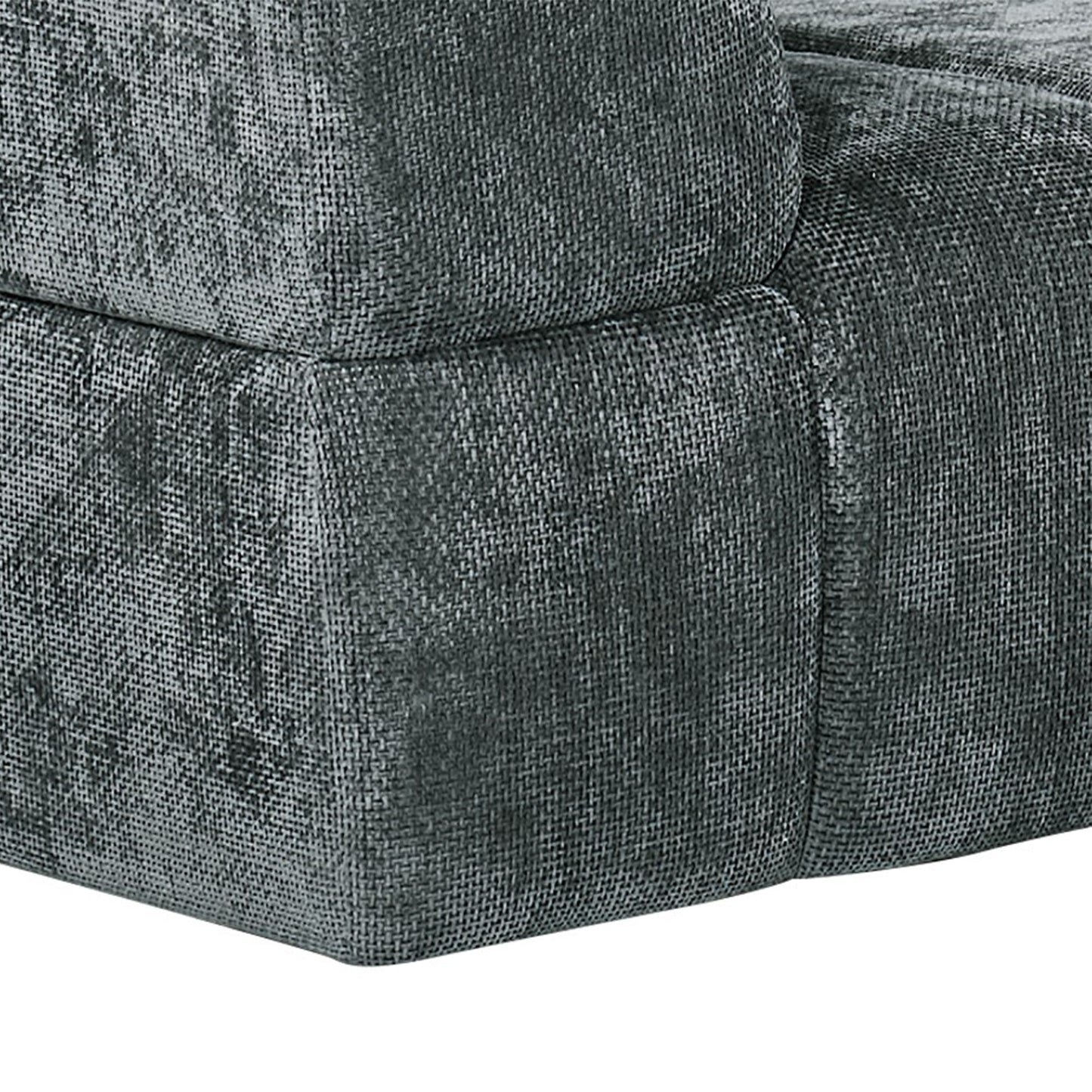 Chloe Corner Sofa with Moveable Footstool in Charcoal