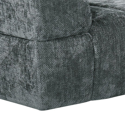 Chloe Corner Sofa with Moveable Footstool in Charcoal
