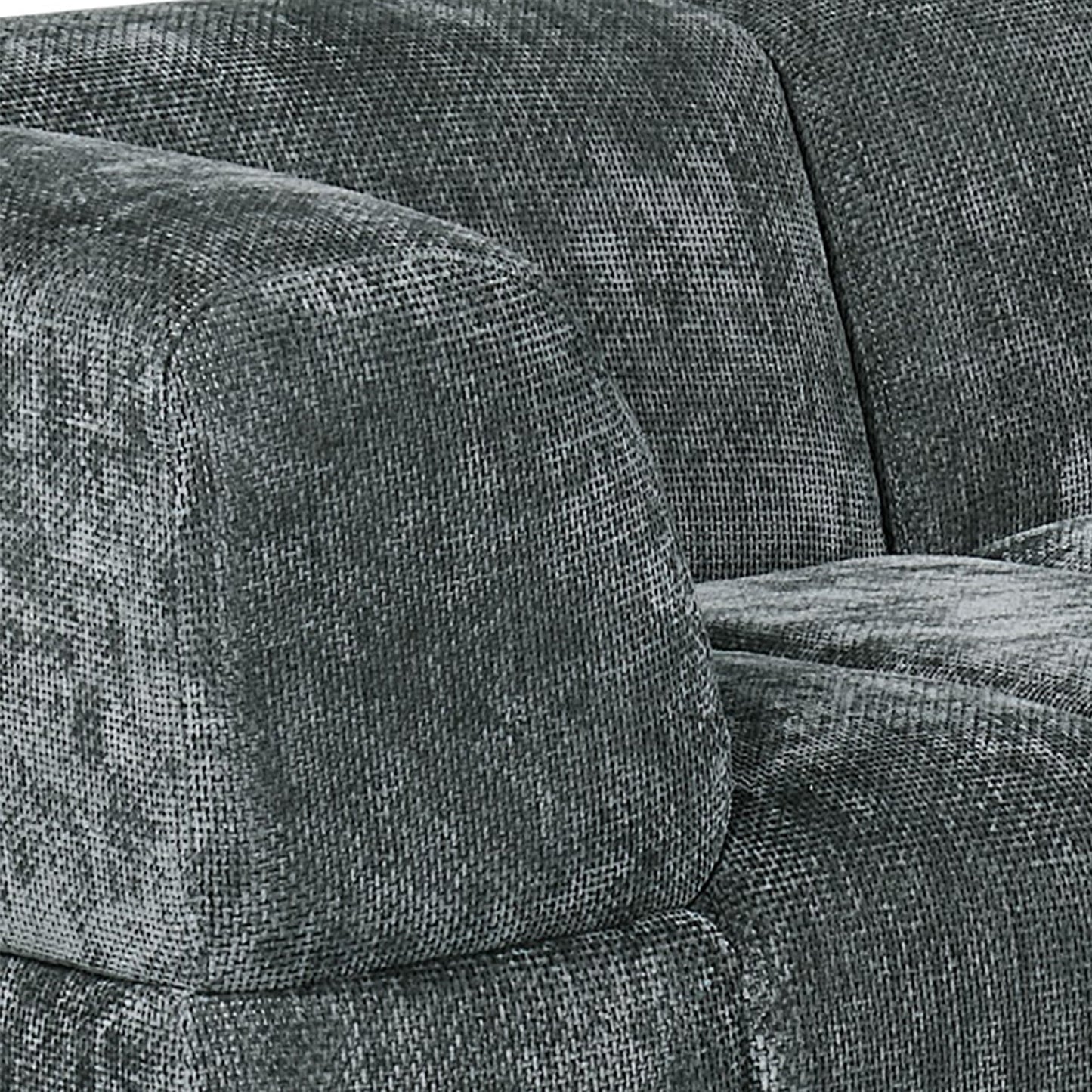 Chloe Corner Sofa with Moveable Footstool in Charcoal
