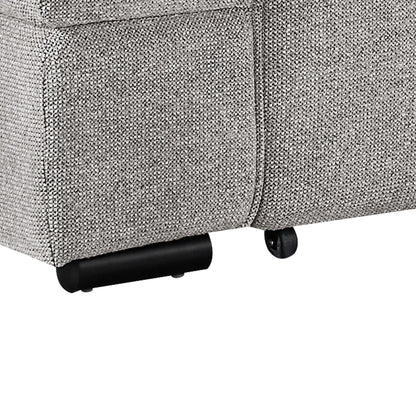 Ophelia Electric Reclining 3 Seater Sofa in Chenille Stone