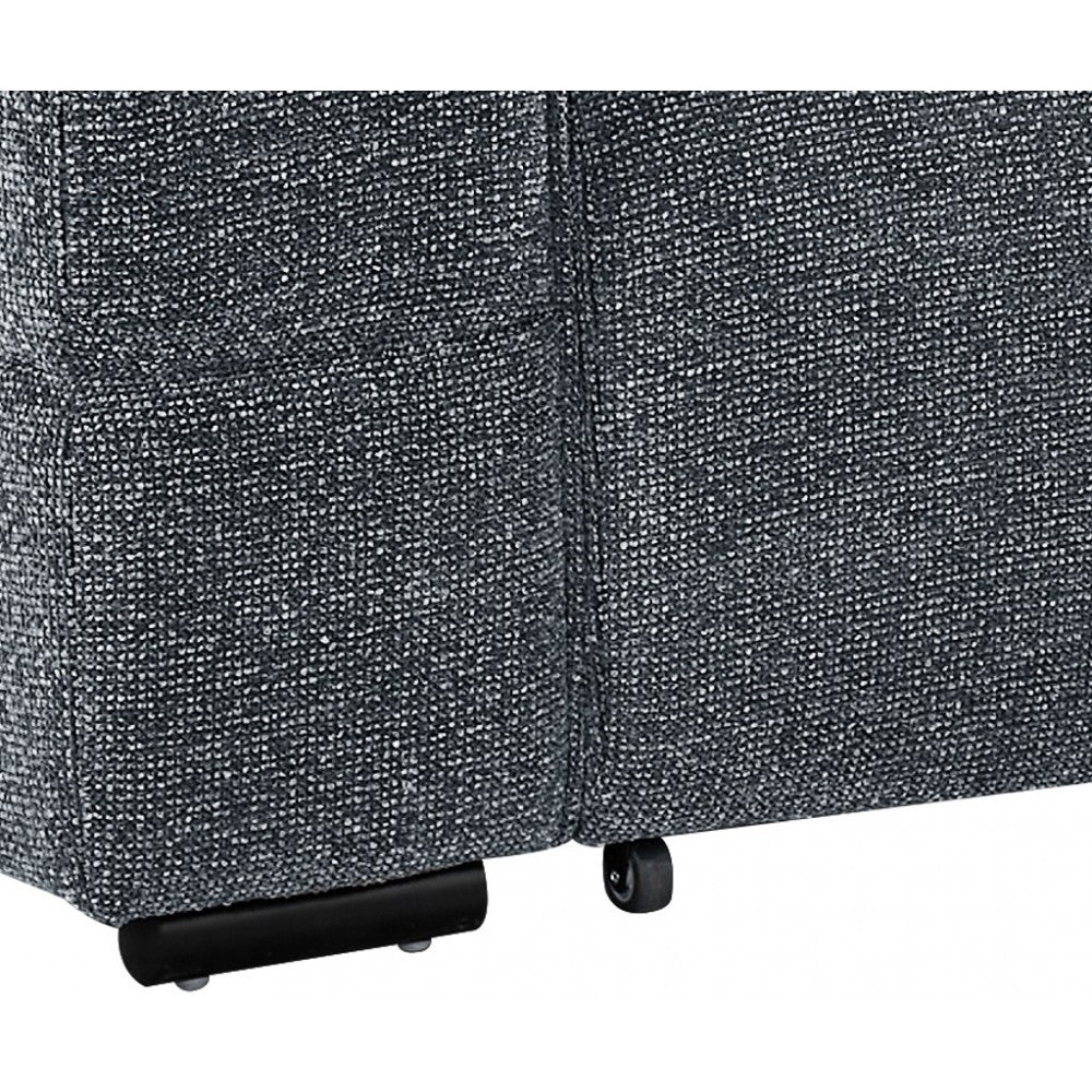 Ophelia Electric Reclining 3 Seater Sofa in Chenille Charcoal