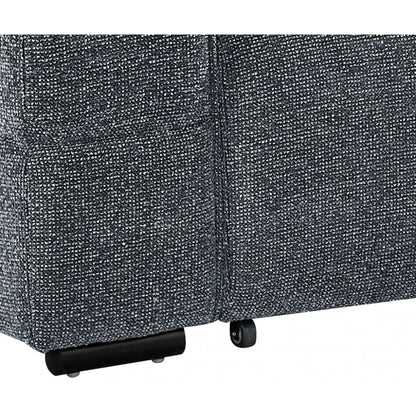 Ophelia Electric Reclining 3 Seater Sofa in Chenille Charcoal