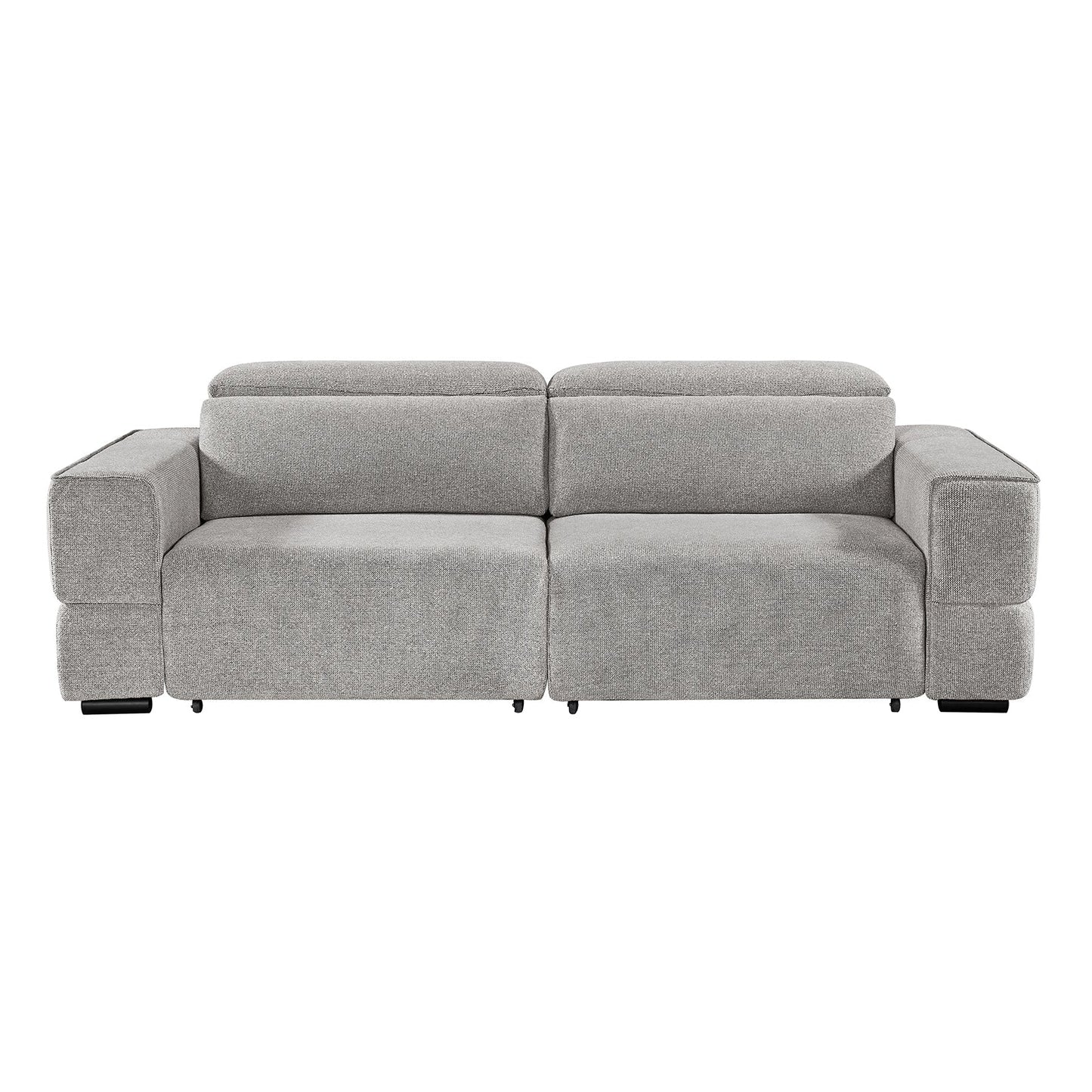 Ophelia Electric Reclining 3 Seater Sofa in Chenille Stone