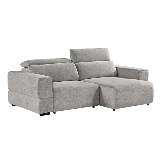 Ophelia Electric Reclining 3 Seater Sofa in Chenille Stone