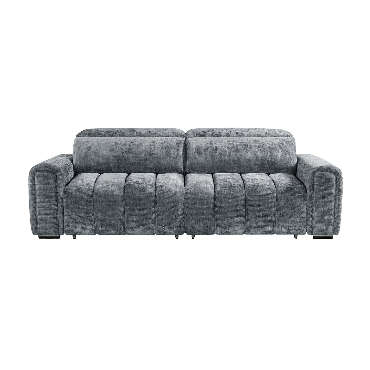 Molly Electric Reclining 3 Seater Sofa with Adjustable Headrests in Charcoal