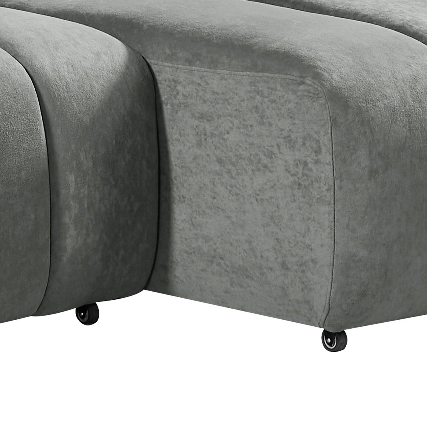 Molly Electric Reclining 3 Seater Sofa in Soft Brushed Suede Effect Grey