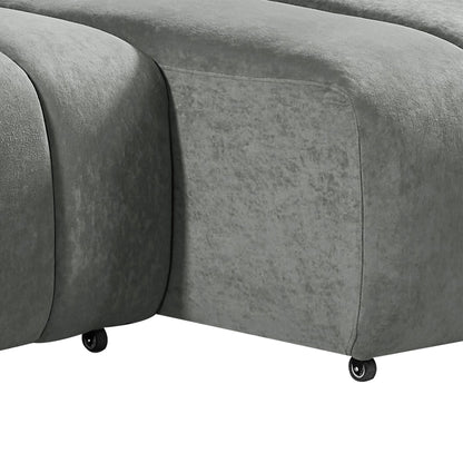Molly Electric Reclining 3 Seater Sofa in Soft Brushed Suede Effect Grey
