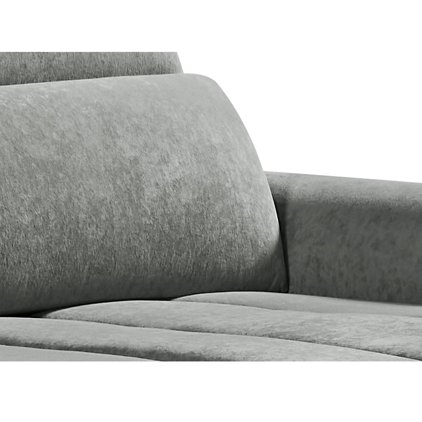 Molly Electric Reclining 3 Seater Sofa in Soft Brushed Suede Effect Grey