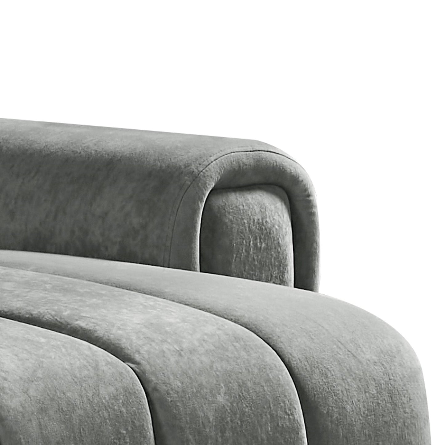 Molly Electric Reclining 3 Seater Sofa in Soft Brushed Suede Effect Grey